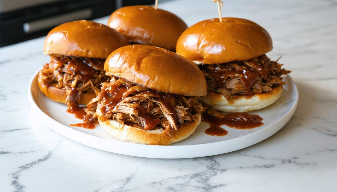 Smoky Barbecue Pulled Pork Sandwiches - Chopped