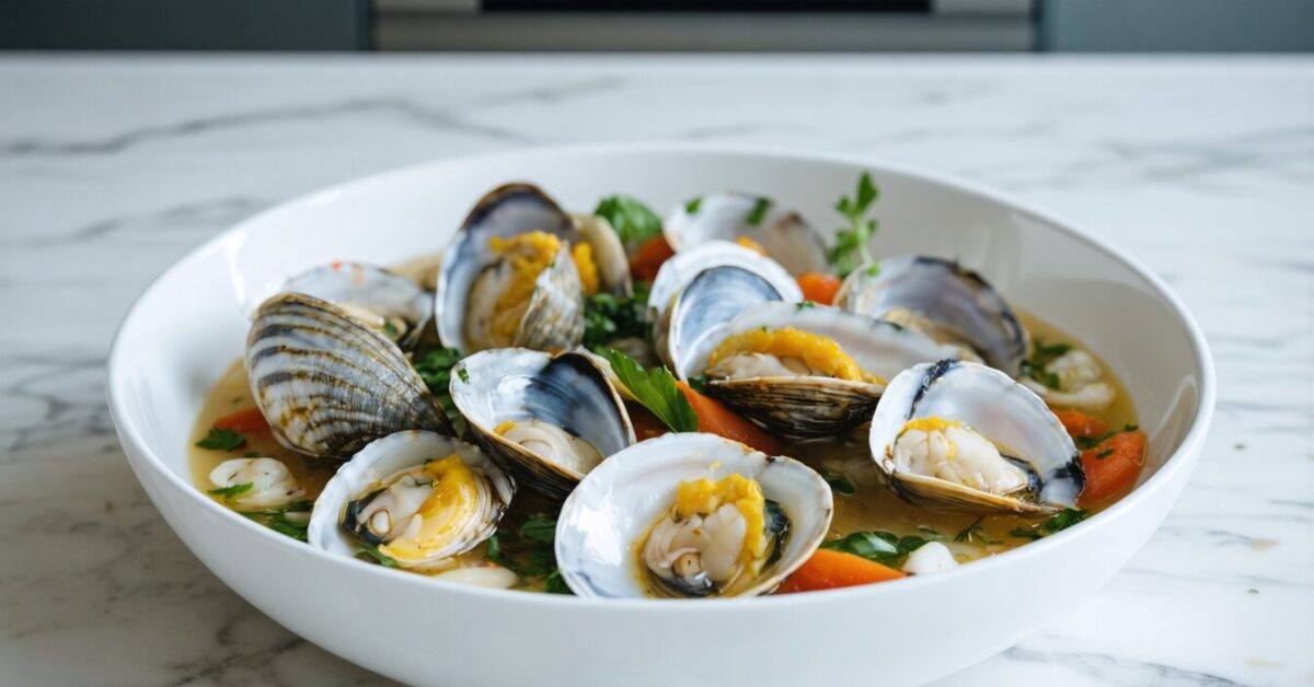 Homemade Shellfish Stock - Chopped