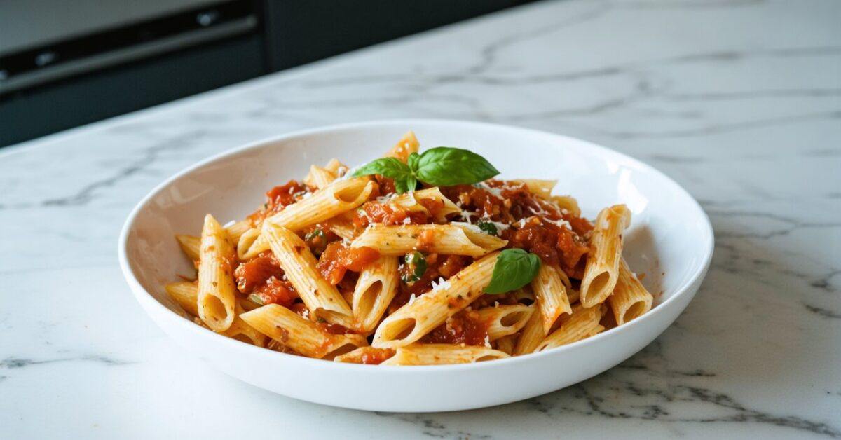 Penne all'Arrabbiata - Chopped Penne all'Arrabbiata - Chopped