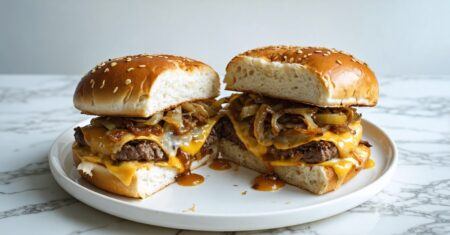 philly cheesesteak smash burger