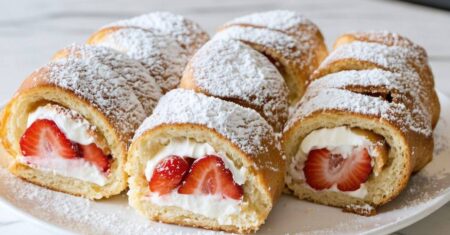 Strawberry Shortcake Rolls