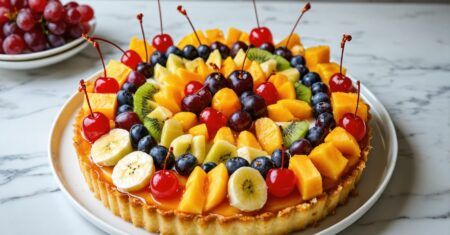Tropical Fruit Love Island Tart