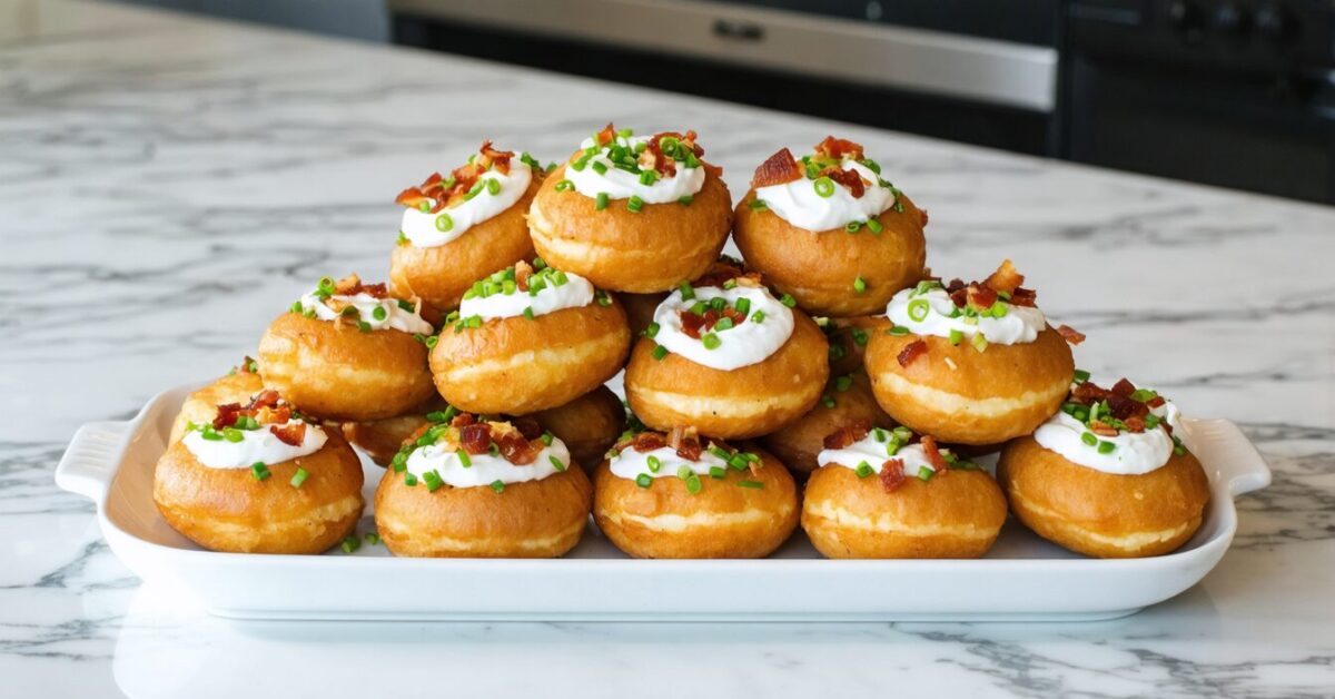 Baked Potato Mini Donuts